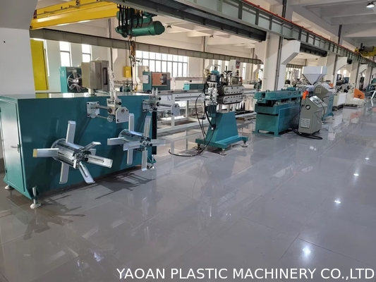 เครื่องทําท่อเชือก PVC PE มีผนังเดียว