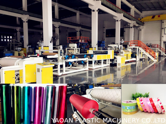 AF-1000mm PP Jumbo Roll Ribbon Film เครื่องอัดรีดแผ่นฟิล์มสำหรับบรรจุภัณฑ์ของขวัญ